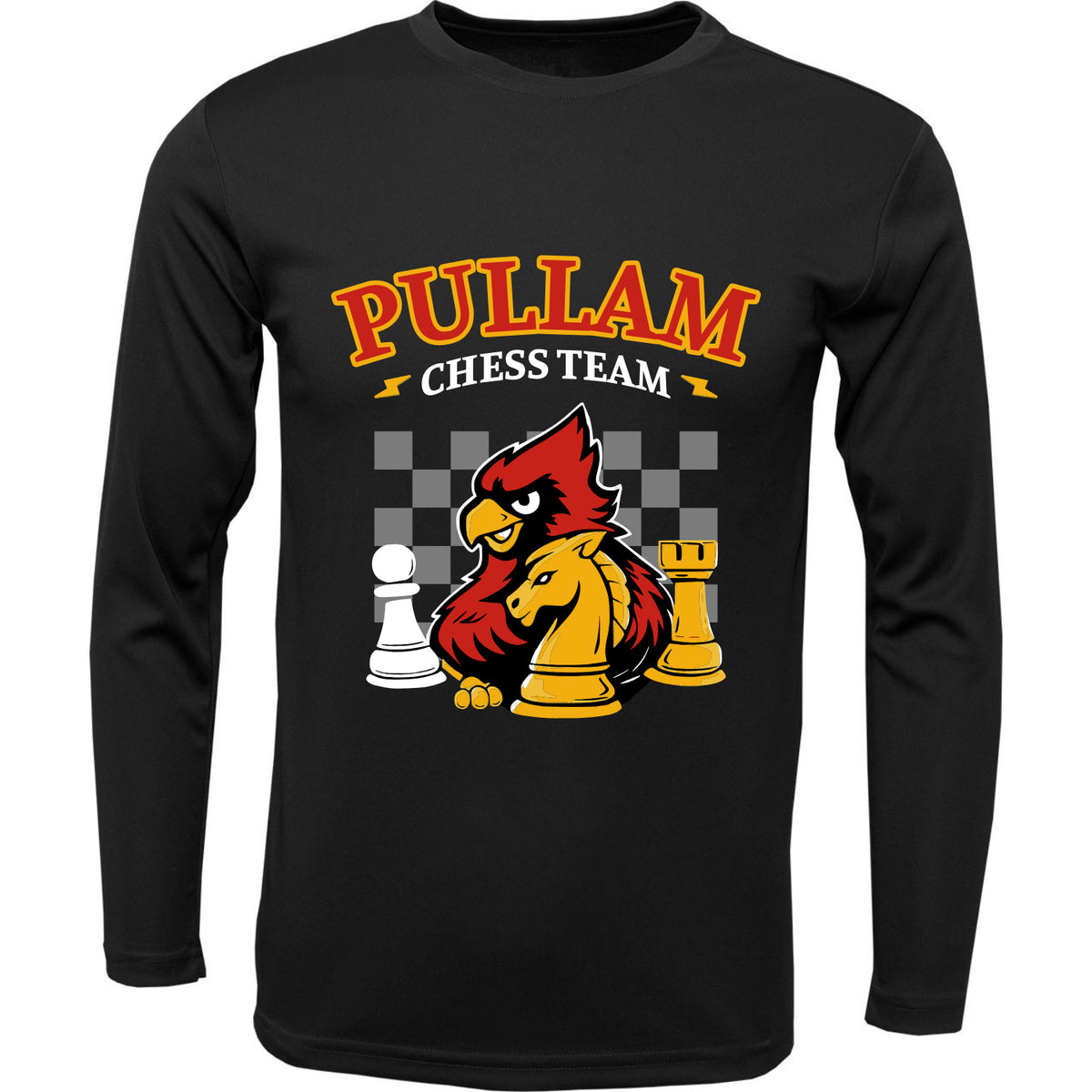 Pullam Chess Team Black Long Sleeve T-Shirt