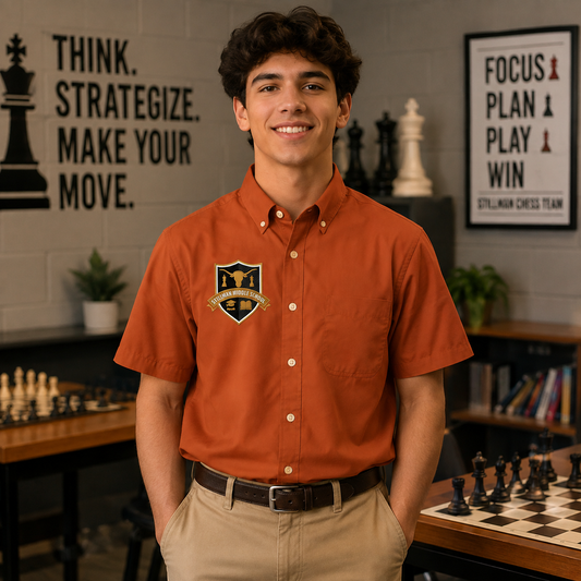 Stillman Chess Team Men's Short Sleeve Dress Shirt