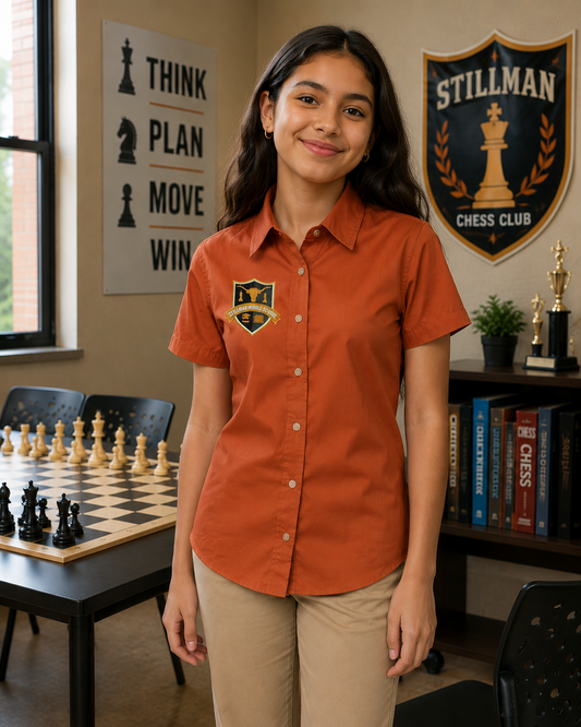 Stillman Chess Team Ladies Short Sleeve Dress Shirt