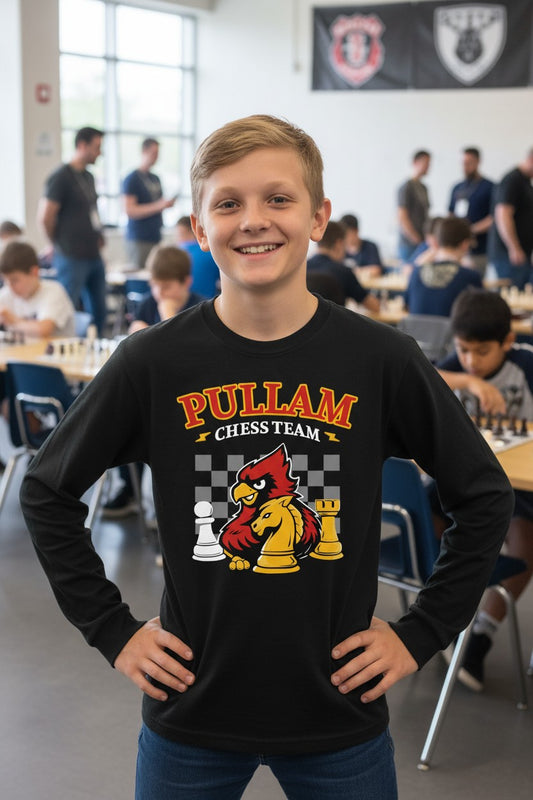 Pullam Chess Team Black Long Sleeve T-Shirt