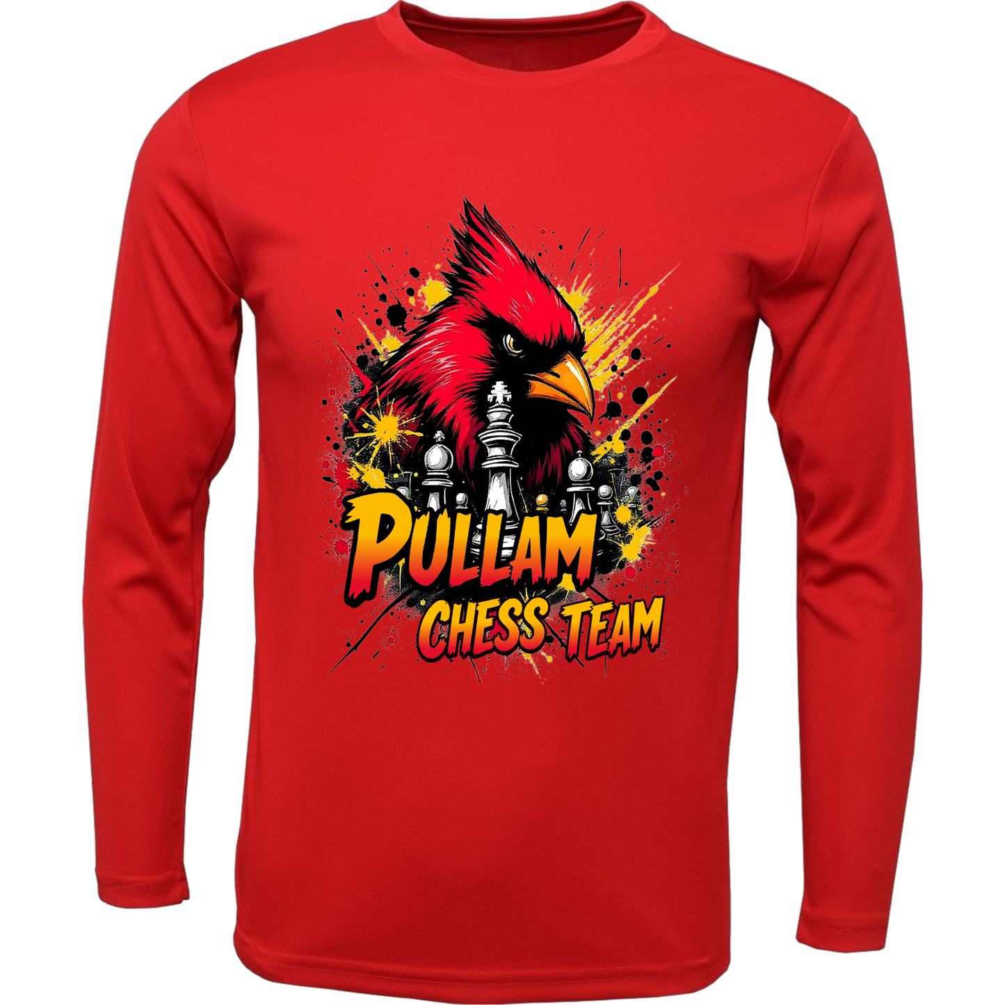 Pullam Chess Team Red Long Sleeve T-Shirt