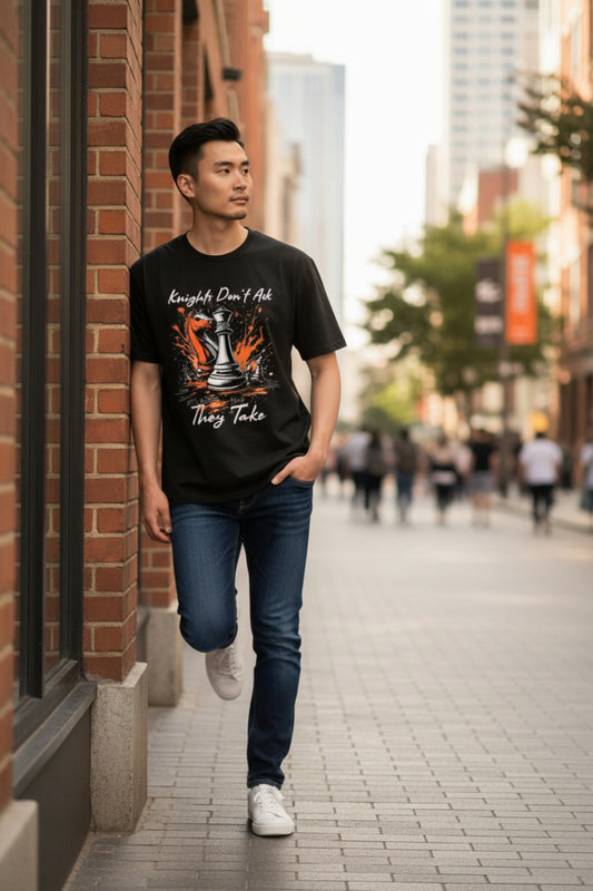 Knights Don't Ask They Take T-Shirt  Chess Knight